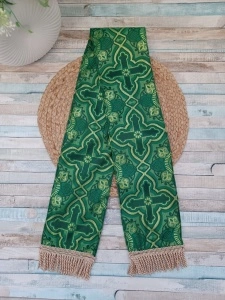 Semn pentru Sfanta Evanghelie 124×15 cm Verde/Auriu