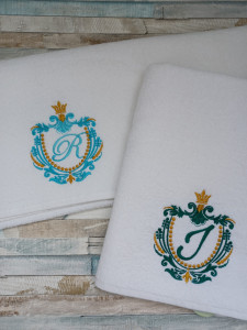 Set 2 prosoape personalizate Monograma