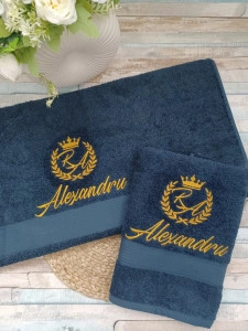 Set 2 prosoape personalizate nume
