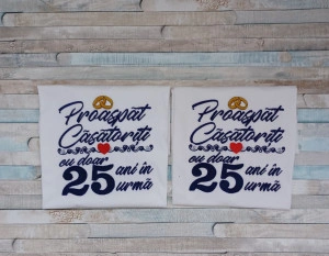Set 2 tricouri Proaspăt căsătoriți, 25ani