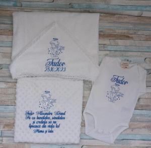 Set baita a doua zi -cadou Nou nascut-Ingeras , 3 piese