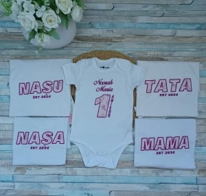 Set tricouri familie 1 an