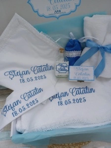 Trusou botez baiat Personalizat nume ,8 piese