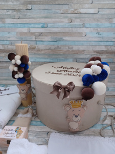 Trusou botez baiat Ursulet baloane 