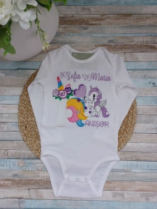 Body personalizat 1 an Unicorn