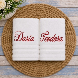 Set 2 prosoape personalizate cu nume