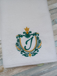 Set 2 prosoape personalizate Monograma