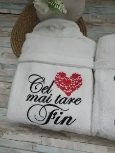 Halate baie personalizate Cadou Fini