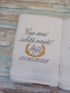 Set prosoape Cadou Nasi Cel mai iubit/a nas/a 