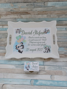 Set Tavita Mot Personalizata Ursulet Panda 