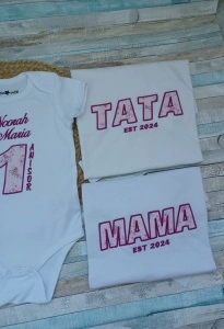 Set tricouri familie aniversare  1 an 