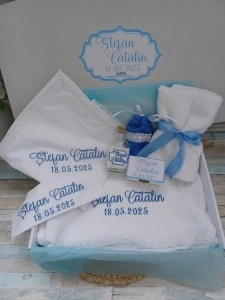 Trusou botez baiat Personalizat nume ,8 piese
