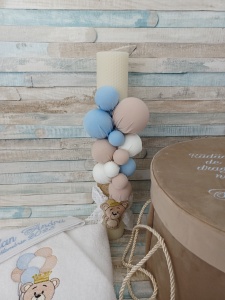 Trusou botez baiat Ursulet baloane bleu