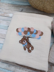 Trusou botez baiat Ursulet cu baloane 