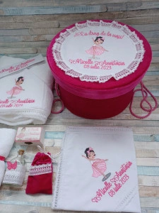 Trusou de botez tematica Balerina Roz ,9 piese