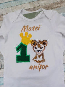 Body personalizat Lion Baby 1 anisor