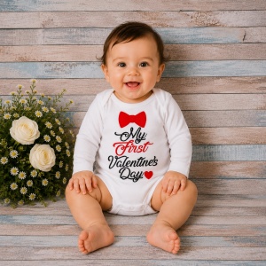 Body personalizat My first Valentine's Day