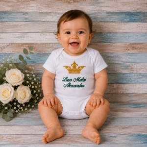 Body personalizat nume Coroana verde smarald