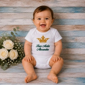 Body personalizat nume Coroana verde smarald