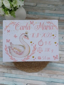 Cufar lemn personalizat Lebada