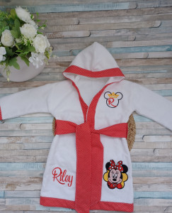 Cadou copii personalizat Halat baie copil brodat