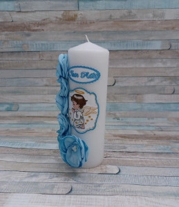 Lumanare botez Ingeras bleu - Img 4