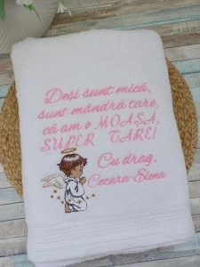 Prosop personalizat Cadou Moasa 70x140 cm Ingeras
