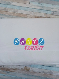 Prosop personalizat Paste fericit ,bumbac