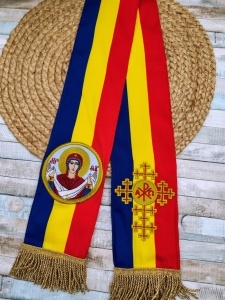 Semn pentru Sfanta Evanghelie Drapel Tricolor Romania Maica Domnului