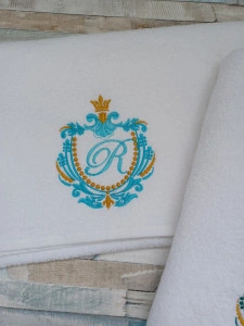 Set 2 prosoape personalizate Monograma