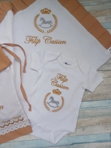 Set baita a doua zi -cadou Nou nascut Calut 4 piese