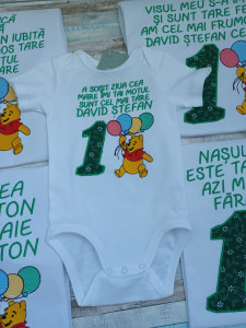 Set tricouri familie 1 an Winnie the Pooh