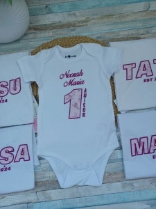 Set tricouri familie aniversare  1 an 
