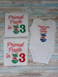 Set tricouri Primul Paste in 3