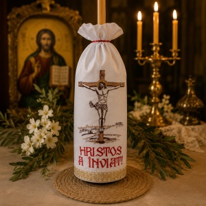Stergar pentru lumanarea de Paste Iisus Hristos 45x45 cm