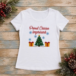 Tricou personalizat Primul Craciun Impreuna