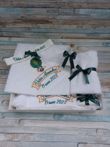 Trusou botez baiat Balon verde,7 piese