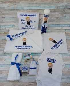 Trusou botez personalizat Baby boss, 11 piese
