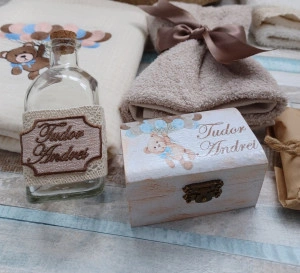 Trusou botez baiat Ursulet cu baloane 