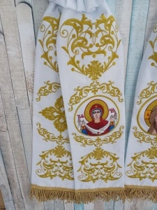 Paterite brodate Iisus Hristos si Maica Domnului 