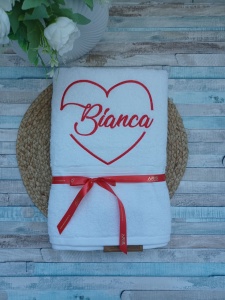 Prosop personalizat Inima -Bianca