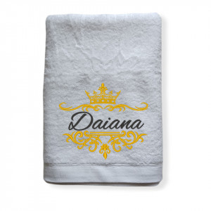 Prosop personalizat Monograma Queen-nume