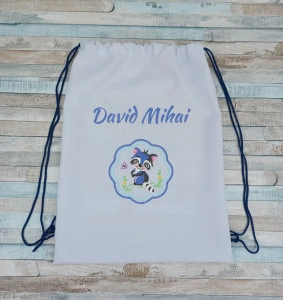 Rucsac gradinita/cresa personalizat prin broderie Raton
