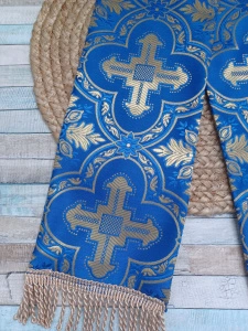 Semn pentru Sfanta Evanghelie 124×15 cm Albastru/Auriu