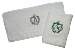 Set 2 prosoape personalizate Monograma