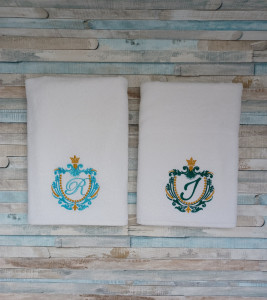 Set 2 prosoape personalizate Monograma
