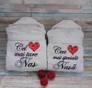 Set halate bumbac personalizate Nasa si Nasu