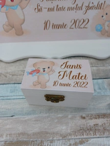 Set Tavita Mot Personalizata Ursulet Teddy bear
