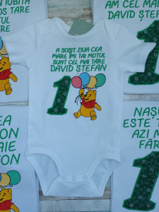 Set tricouri familie 1 an Winnie the Pooh