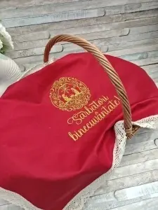 Prosop pentru cos coliva .Stergar pentru cos coliva